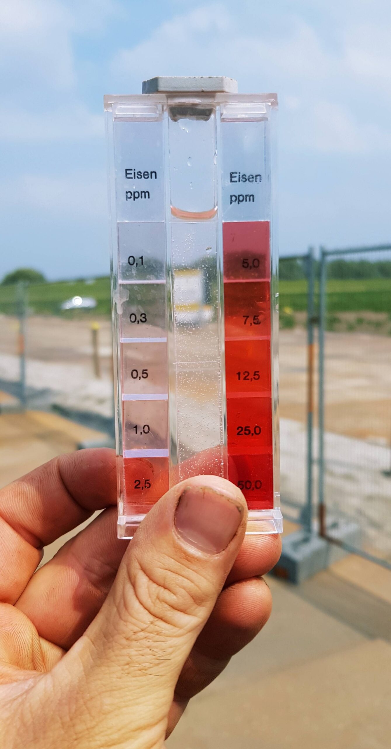 IJzergehalte na behandeling in Beuningen